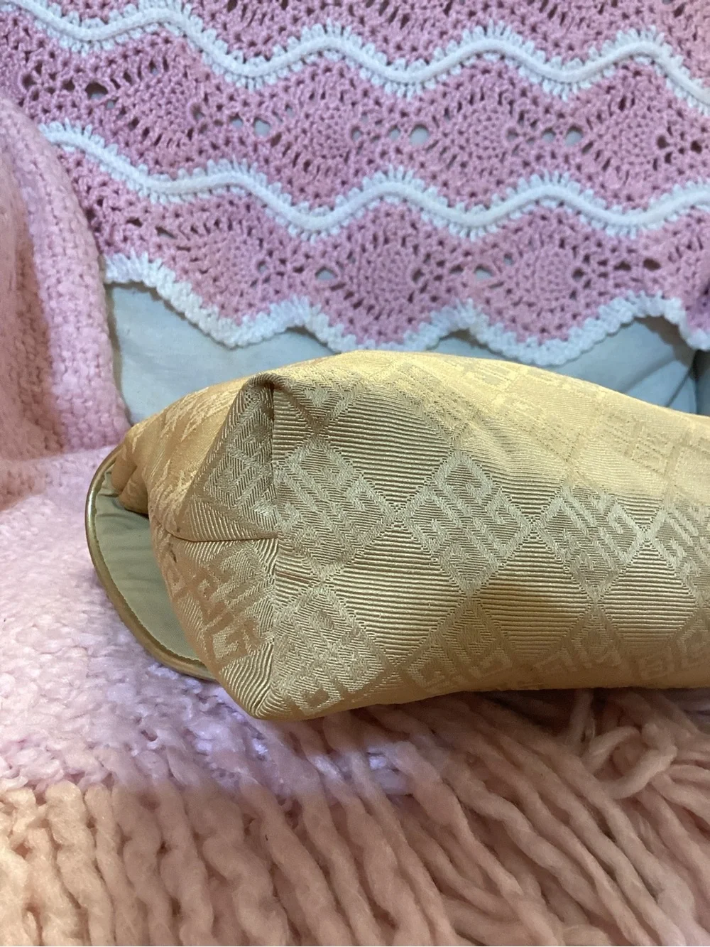 Vintage Givenchy Women’s Gold Cosmetic Bag